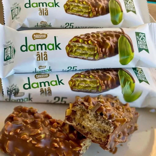 Nestle Ala Pistacio Wafer with Pistachio, Damak Bar (Pack of 12) - Image 2