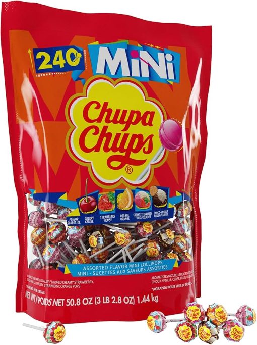 Chupa Chups Lollipops, Mini Assorted Flavours, 240 Count - Image 6